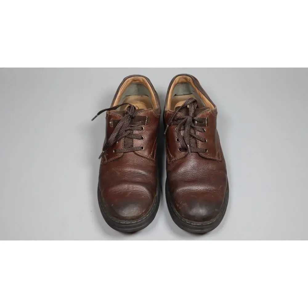 Clarks Men's Bradley Vibe Oxford Tan Tumbled Leather Shoes Tan Tumbled Size 11.5